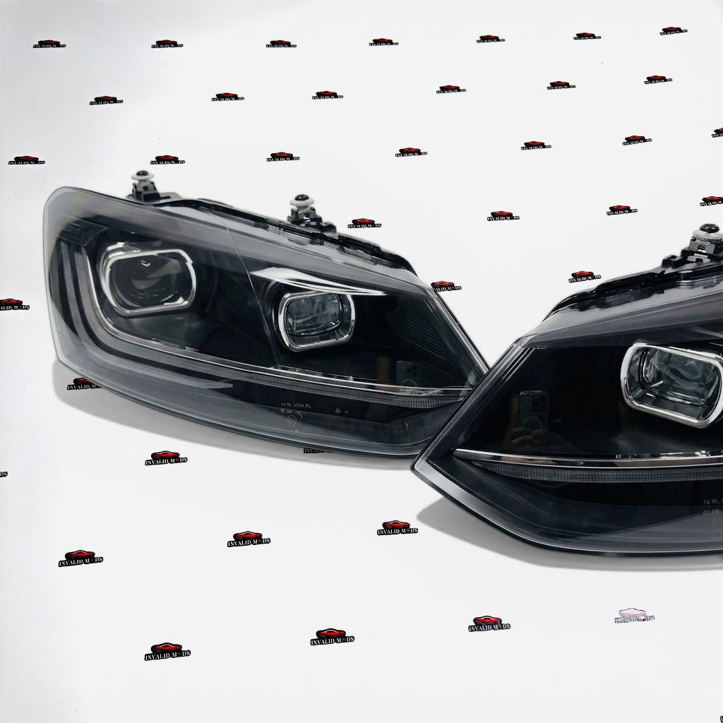 Volkswagen Polo Passat-Style Dual Projector Headlights – Aftermarket LED Headlamp Upgrade