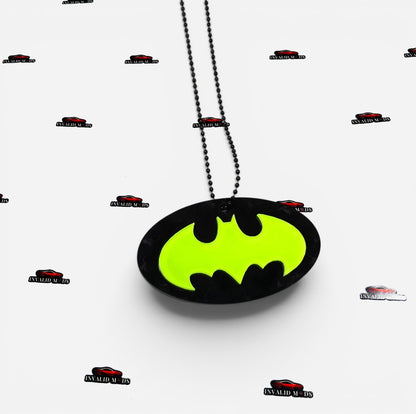 "Fluorescent Green Car Mirror Hanging – Stylish Interior Car Accessory for Modern Vehicles"