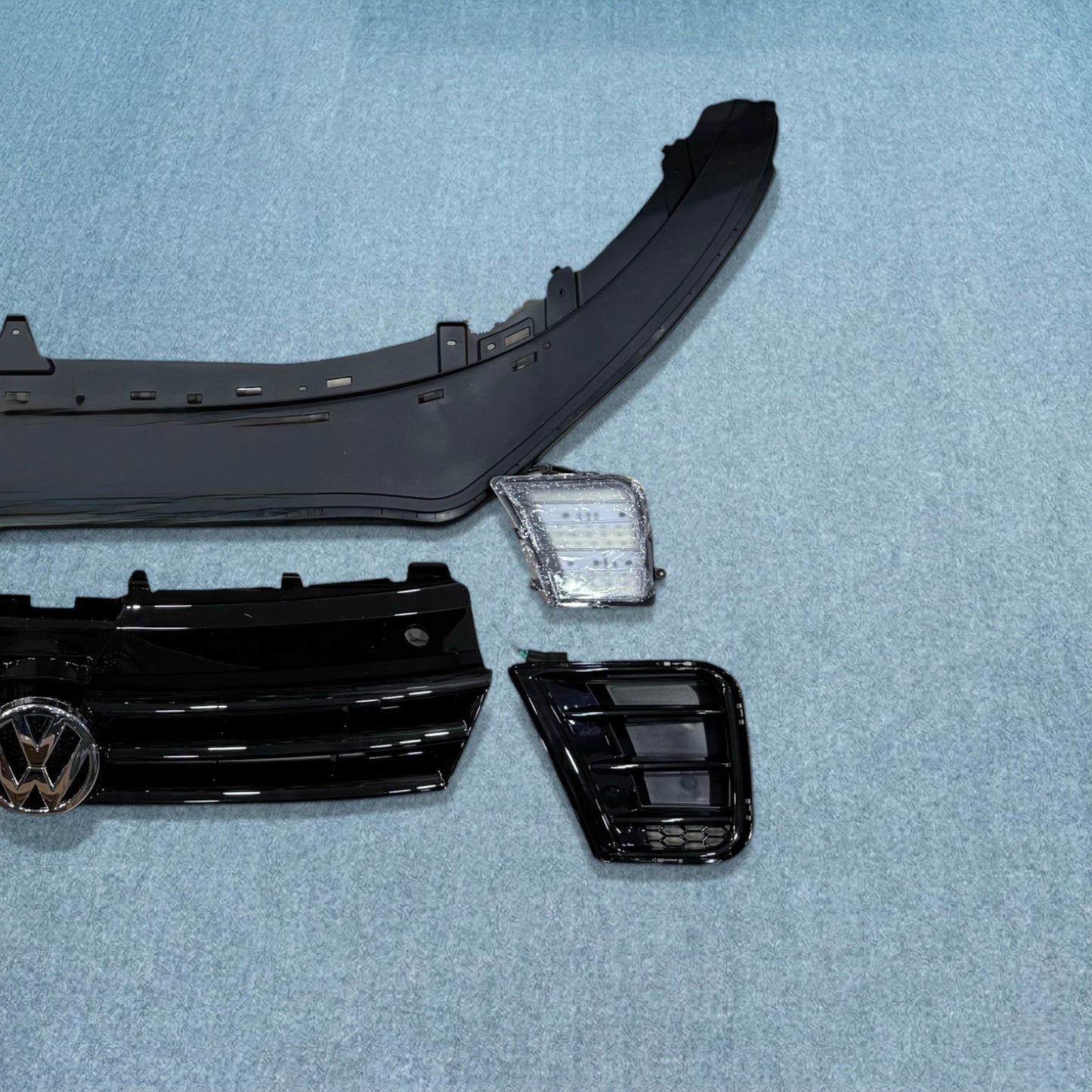 Volkswagen Polo & Vento WRC Style Front Bumper Kit with DRL Lights | Aftermarket Upgrade