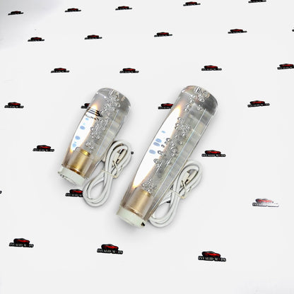 LED Crystal Bubble Gear Shift Knob | Clear Effect | Universal Interior Upgrade