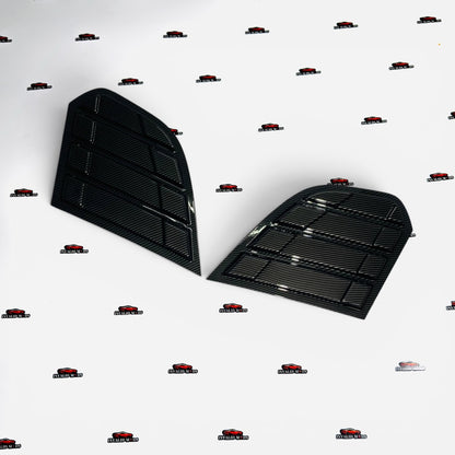 Maruti Suzuki Grand Vitara & Toyota Urban Cruiser Hyryder Side Window Louvers | Premium Carbon Fiber Finish Rear Quarter Window Covers