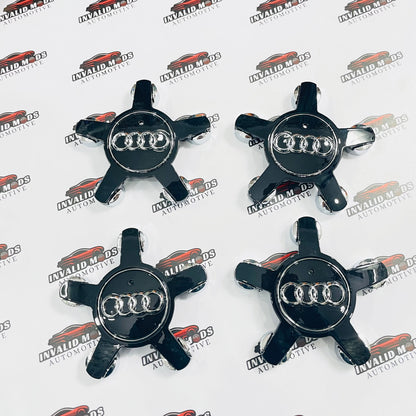 Audi Star Wheel Center Caps – Premium Aftermarket Replacement Set for Audi Wheels
