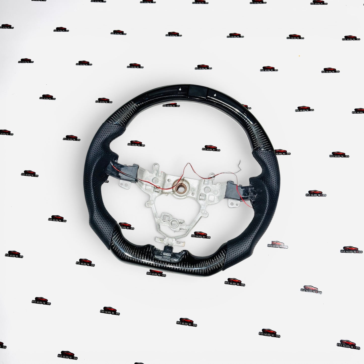 Maruti Suzuki Swift Carbon Fiber Steering Wheel with LED Rev Lights | Premium Sport Upgrade