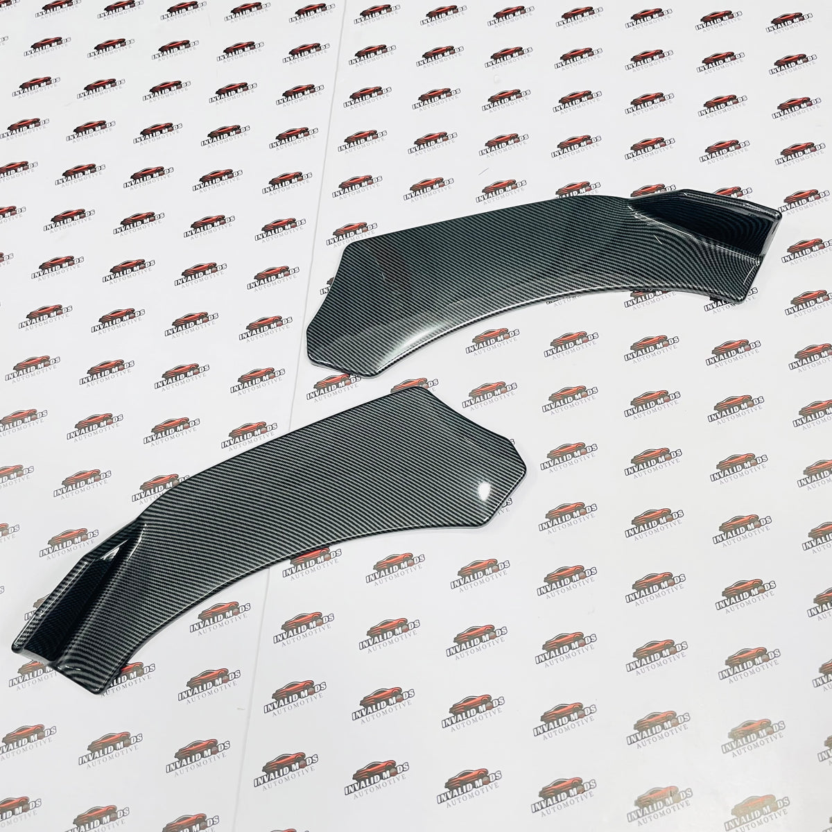 Carbon Fiber Universal Front Splitter Kit Set of 3 | ABS Quality