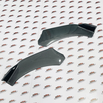 Carbon Fiber Universal Front Splitter Kit Set of 3 | ABS Quality