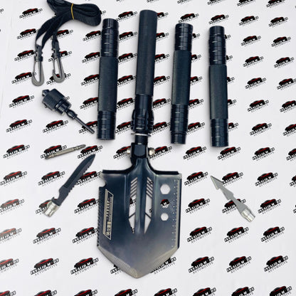 Folding Shovel Multi-Tool for Car, Camping, Off-Road & Emergency Use