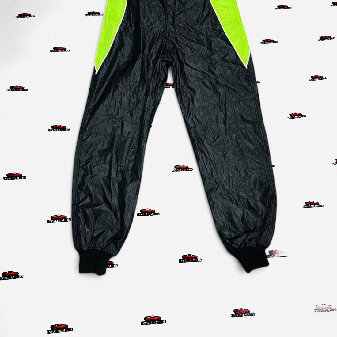 OMP Racing Suit Black & Green – Premium Dual-Color Auto Racing Gear