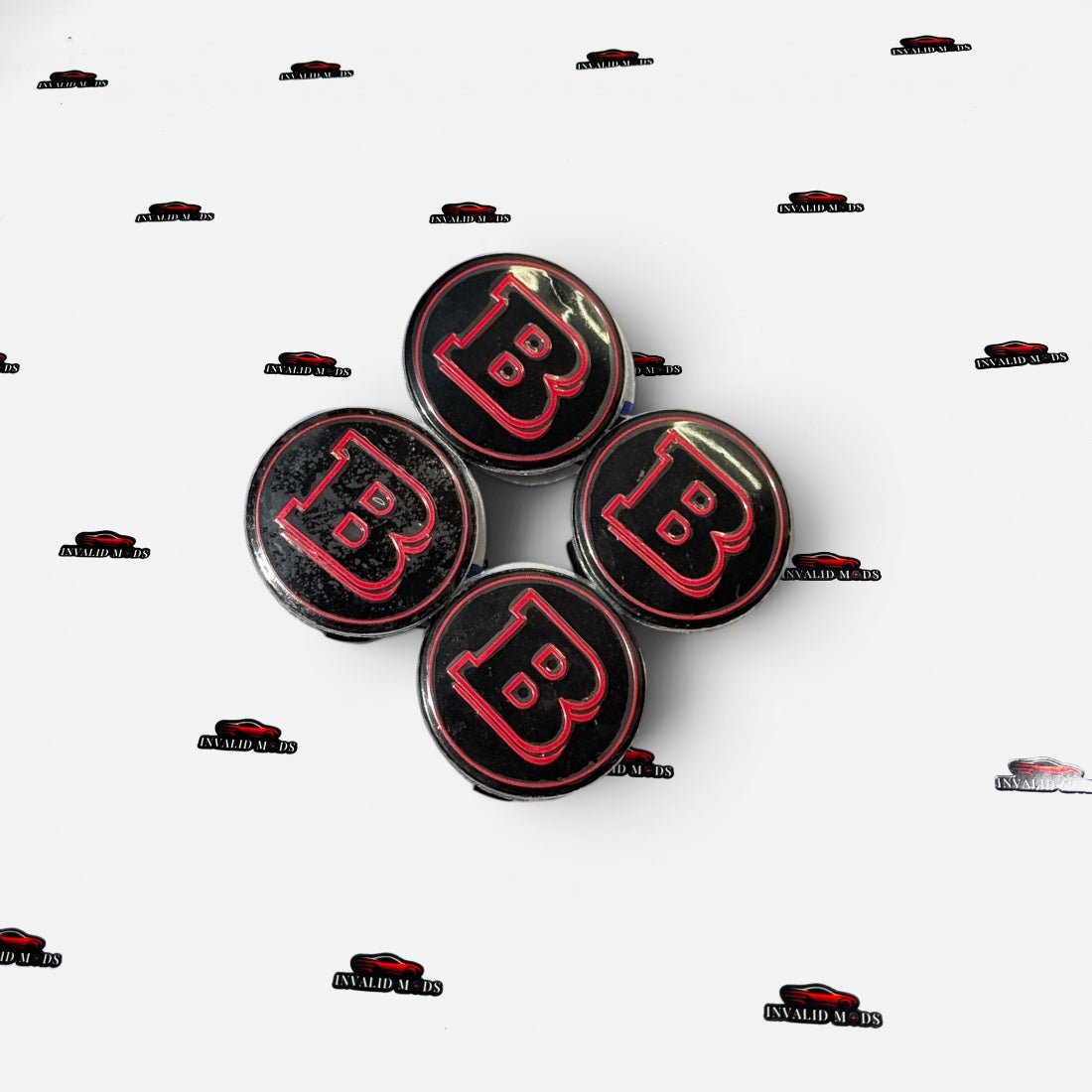 Mercedes-Benz Brabus Wheel Center Caps | Premium Aftermarket Set of 4 | Multiple Colour Options