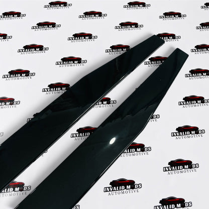 Universal Side Skirts 2Pc | Gloss Black Aerodynamic Car Upgrade