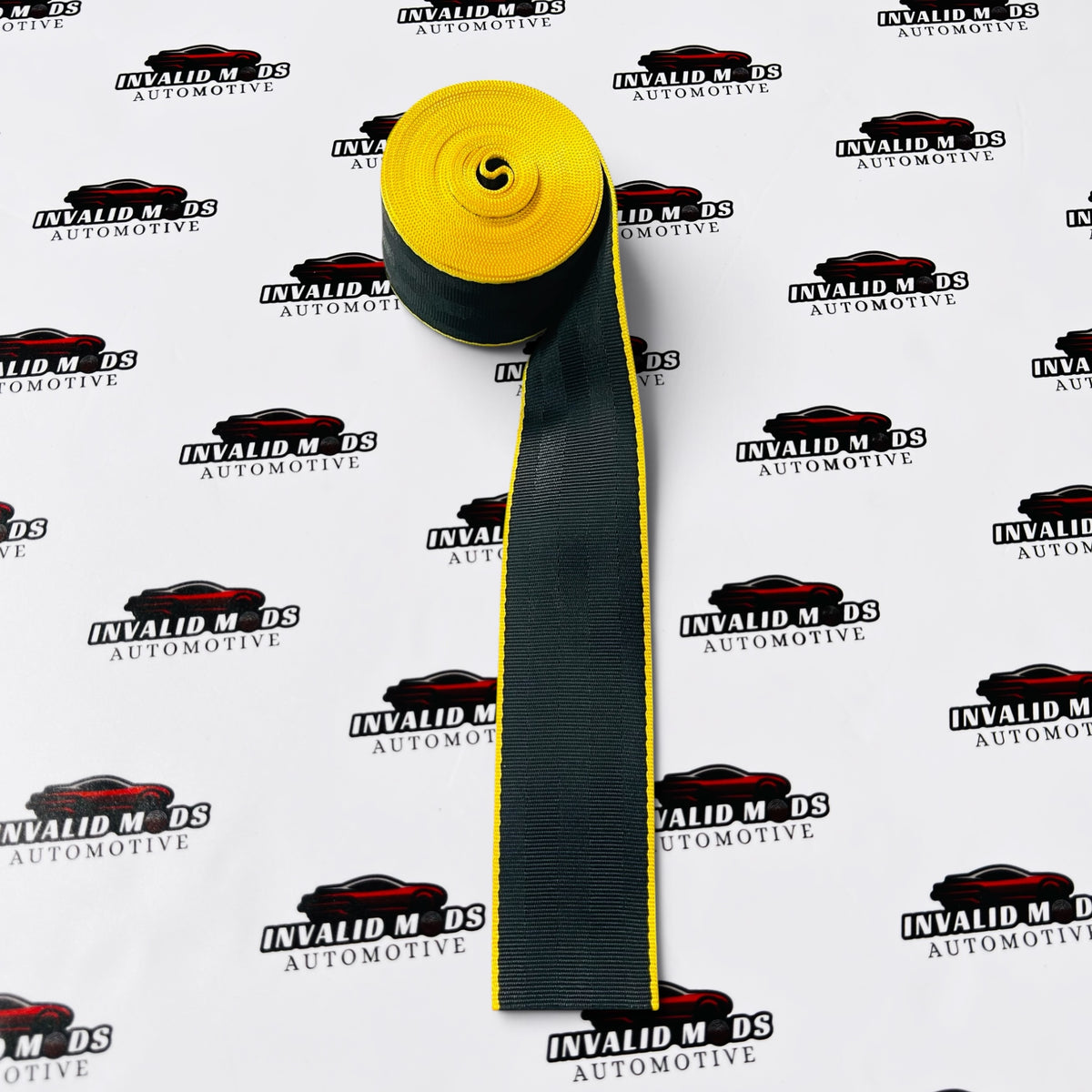 Plain Black Seat Belts with Strap Design (Pair) | Universal Seat Belts