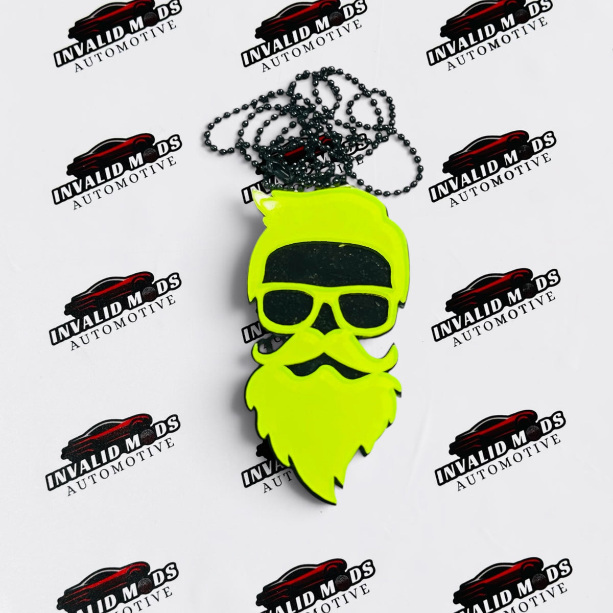 Neon Fluorescent Car Mirror Hanging – Car Enthusiast Interior Decor