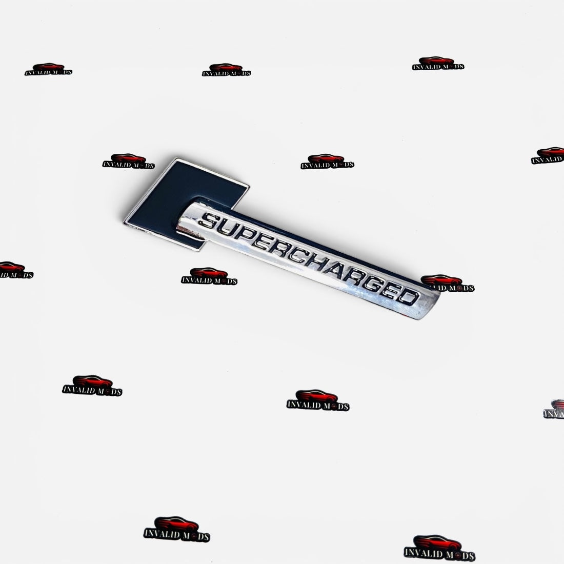 Supercharged 3D Metal Emblem Badge – Universal Car Sticker for Exterior Styling