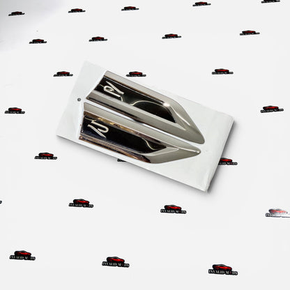 R Logo Fender Emblems Set of 2 | Premium OEM-Style Side Badges