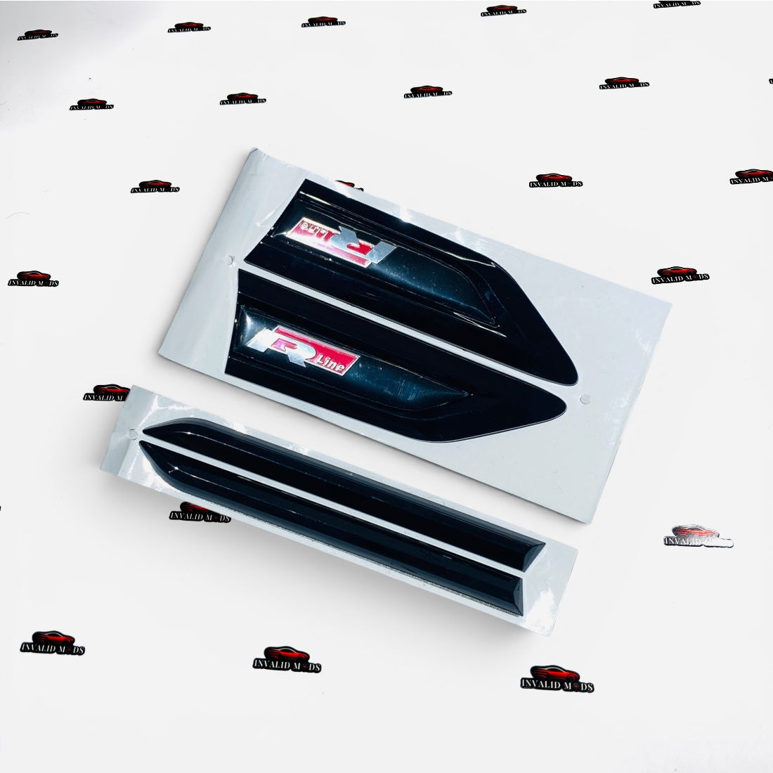 VW Polo R-Line Fender Emblem Kit Set of 2 | OEM-Style Side Badges in Multiple Colors