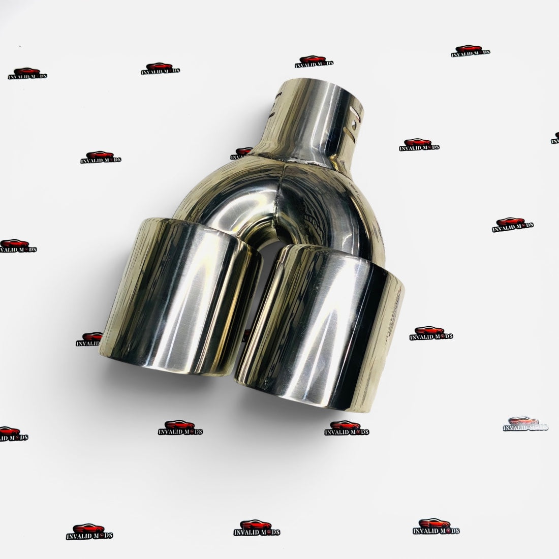Dual Round Stainless Steel Exhaust Tip – Universal Clamp-On Performance Upgrade