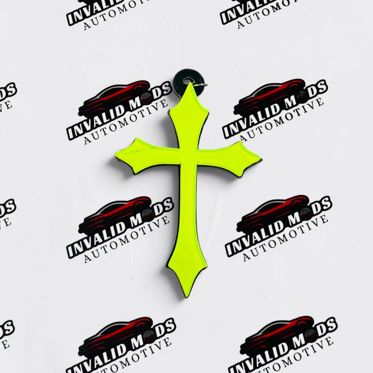Neon Fluorescent Car Mirror Hanging – Car Enthusiast Interior Decor