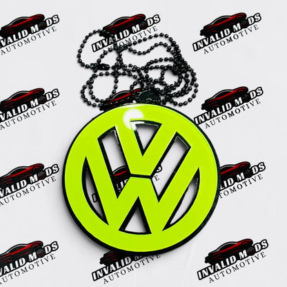 Neon Fluorescent Car Mirror Hanging for All Cars – Stylish Car Interior Accessory