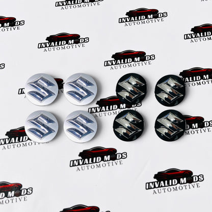 Suzuki Wheel Center Caps Set of 4 | Outer Diameter (54 mm)