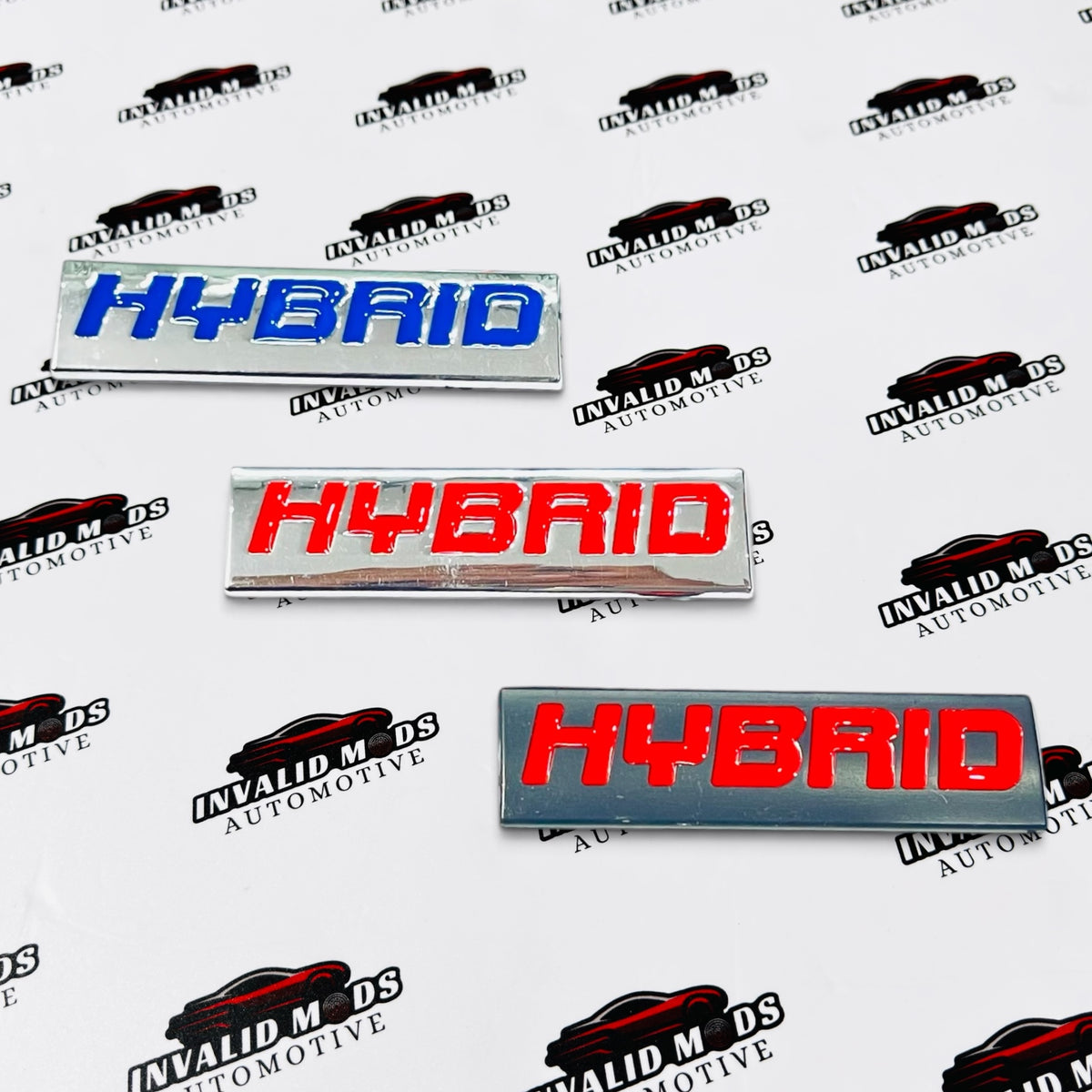 HYBRID Car Exterior Sticker | Automotive Decal for Hybrid Vehicles