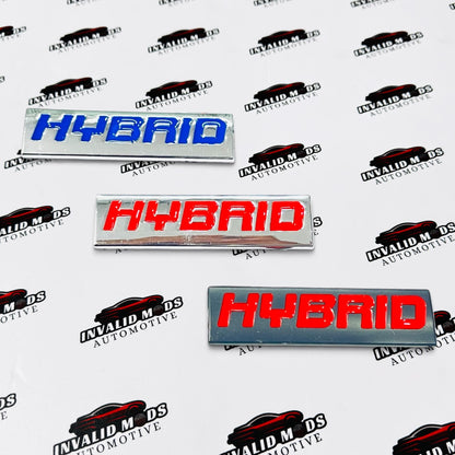 HYBRID Car Exterior Sticker | Automotive Decal for Hybrid Vehicles