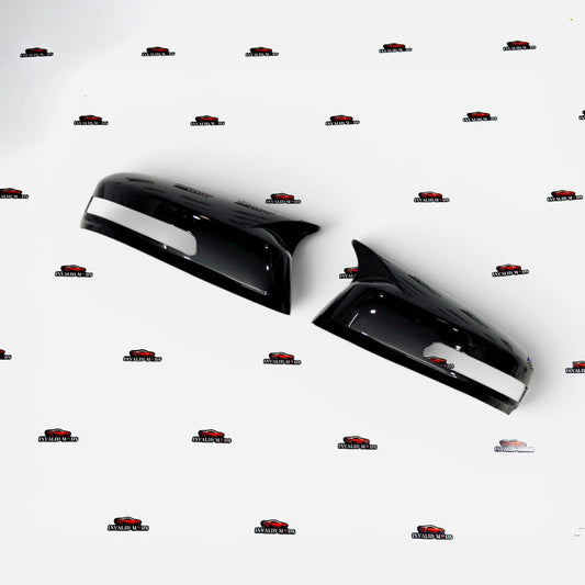 Honda City 2008-2012 Batman Style Mirror Covers with Indicator | Gloss Black ABS