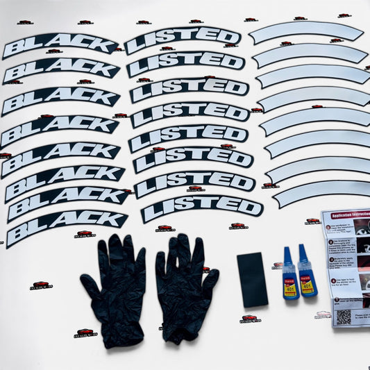 Car Tyre Stickers (Set of 8 for 4 Tyres)