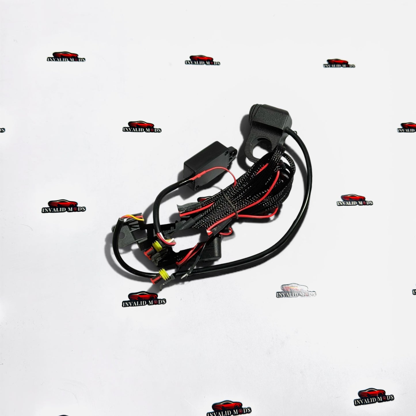 HJG 4-Lens Mini Auxiliary LED Lights with Yellow Cover | High-Intensity Aftermarket Fog Lights for Cars & Bikes