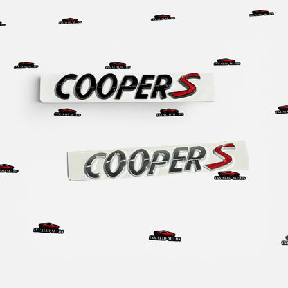 Mini Cooper S Rear Emblem Badge | OEM-Style Replacement Logo in 2 Color Options