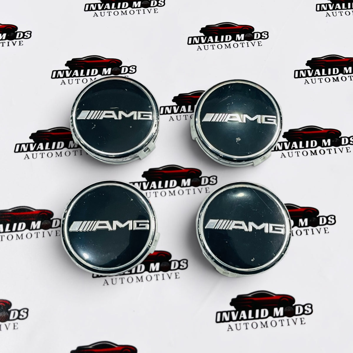 Mercedes-AMG Wheel Center Caps | Outer Diameter (75.8mm) | Set of 4