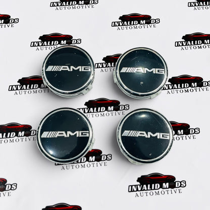 Mercedes-AMG Wheel Center Caps | Outer Diameter (75.8mm) | Set of 4