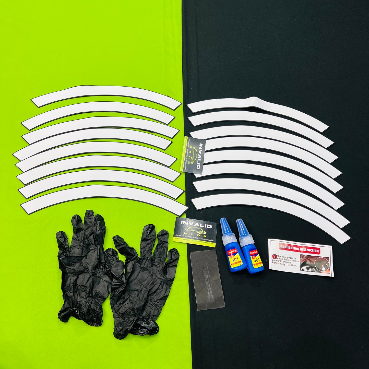 Car Tyre Stickers (Set of 8 for 4 Tyres)