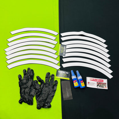 Car Tyre Stickers (Set of 8 for 4 Tyres)