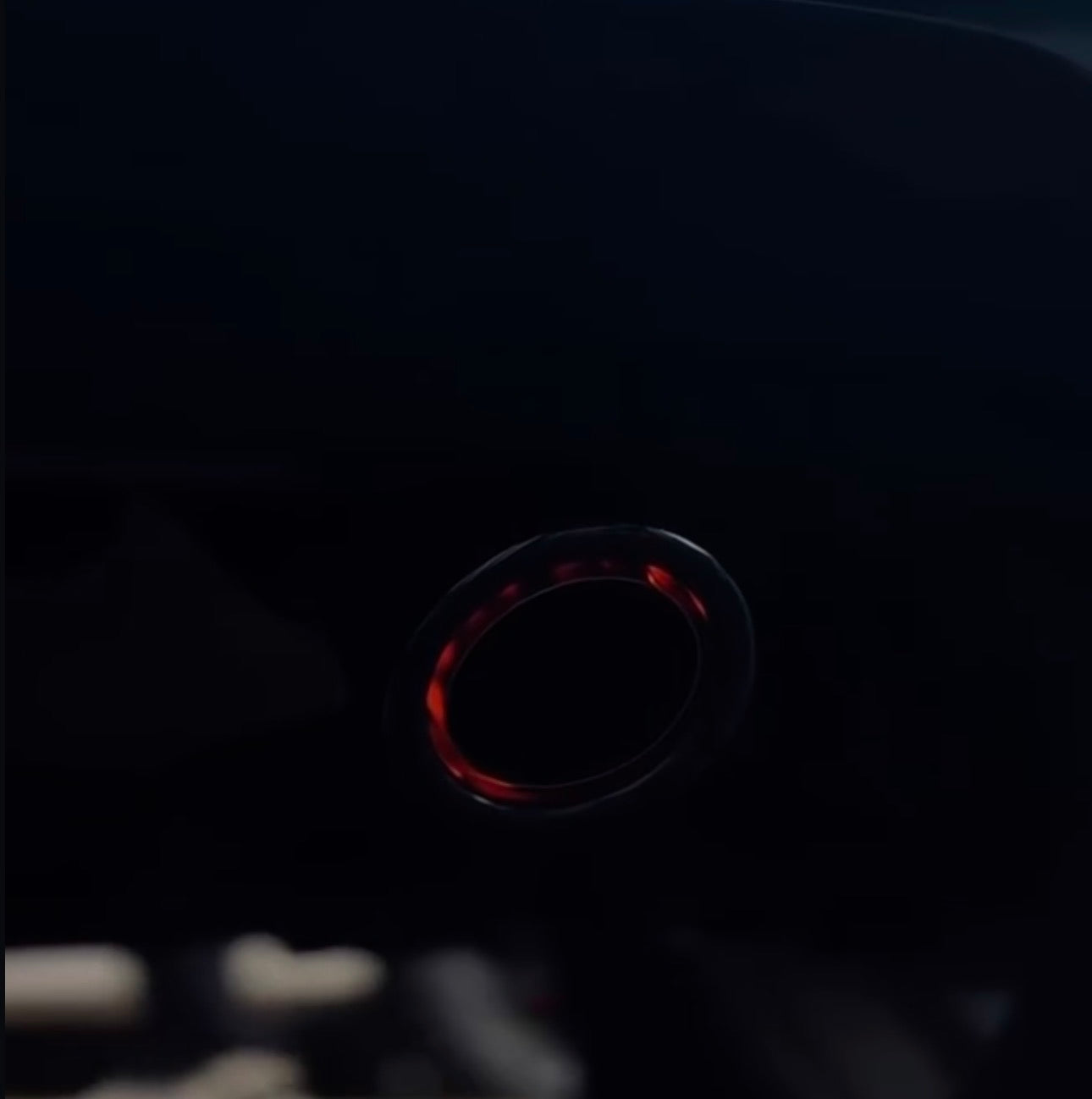 LED Exhaust Tip | Carbon Fiber Style Finish | Single Outlet with Red LED Glow | Universal Performance Exhaust Tip