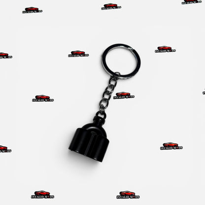 Exhaust Tip Keychain | Premium Metal Car Exhaust Keyring | Universal Automotive Keychain