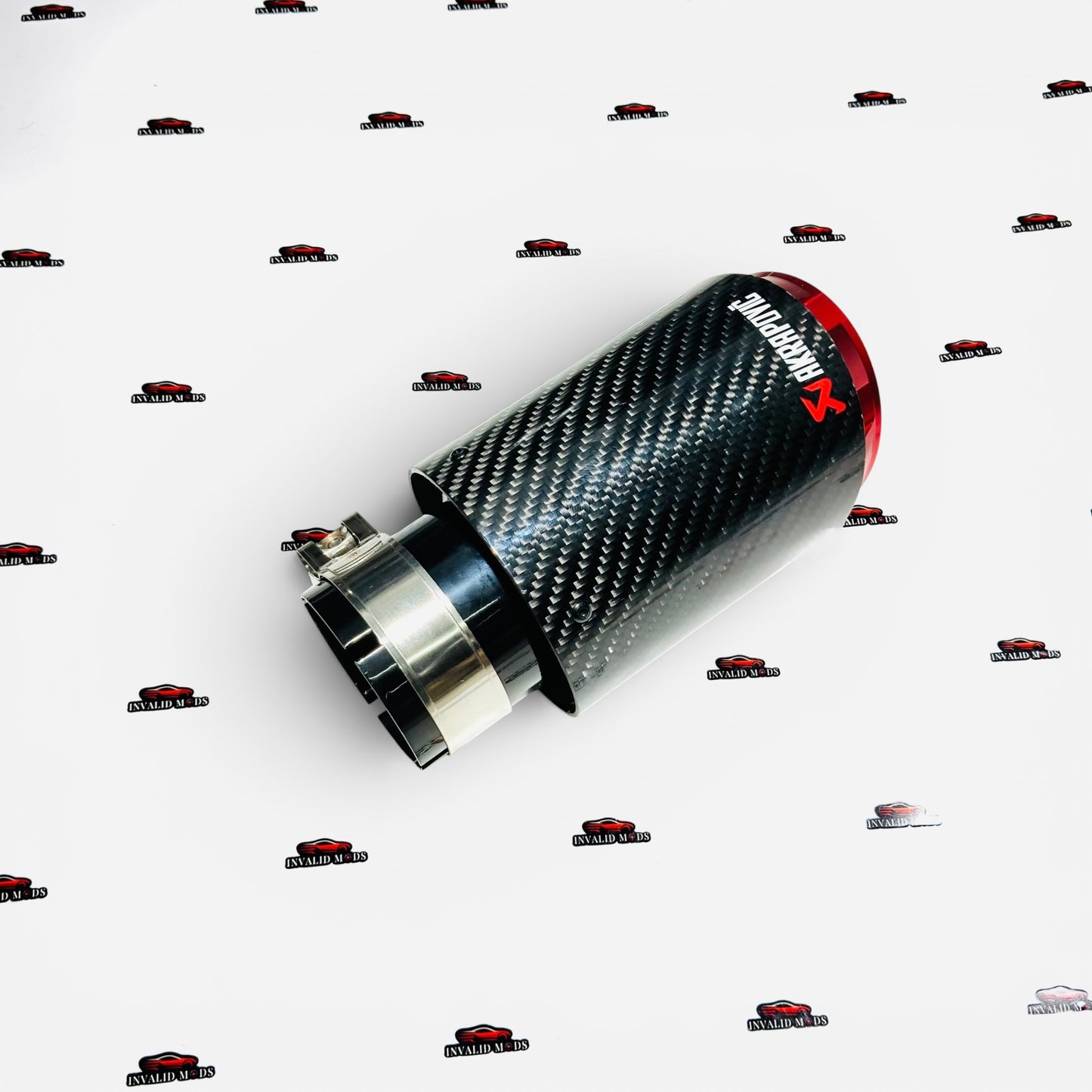 Akrapovic Single Exhaust Tip | Carbon Fiber Finish | New Outlet Design | Universal Performance Exhaust Tip