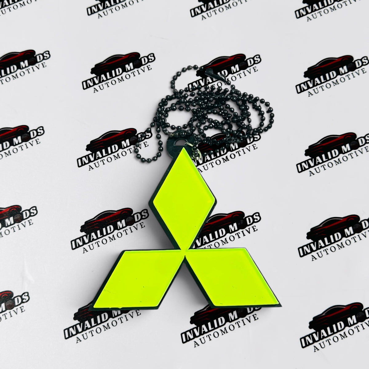 Neon Fluorescent Car Mirror Hanging for All Cars – Stylish Car Interior Accessory