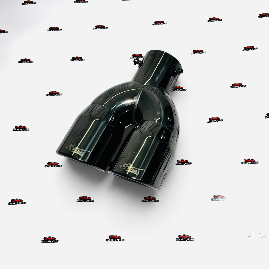HKS Style Dual Exhaust Muffler Tips | Burnt, Rainbow & Gloss Black Finishes | Universal Performance Exhaust Tips