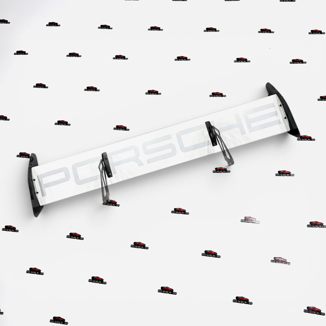 Porsche Style Spoiler Shelf White Sports Wing | Porsche Design Shelf