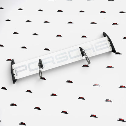 Porsche Style Spoiler Shelf White Sports Wing | Porsche Design Shelf