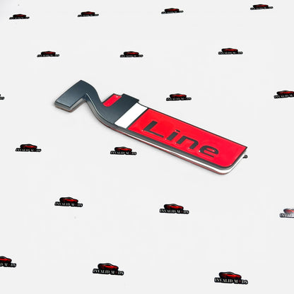 N Line Metal Emblem Badge | Universal Aftermarket Monogram Sticker