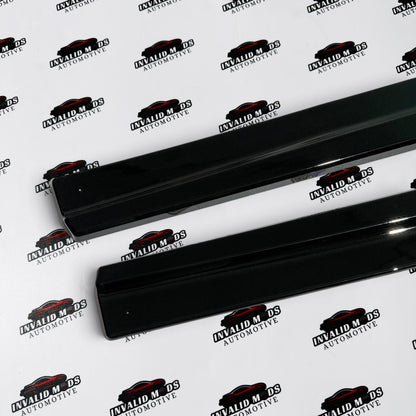 Honda City Side Skirts Glossy Black | Sporty Side Extensions Upgrade (2020+)