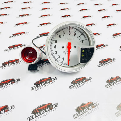 Tiger RPM Tachometer Gauge – Universal Racing Performance Meter
