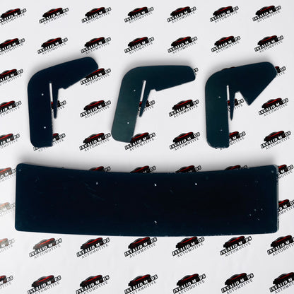 VW Polo 3-Fin Rear Bumper Diffuser | Premium ABS Quality (2014+ Models)