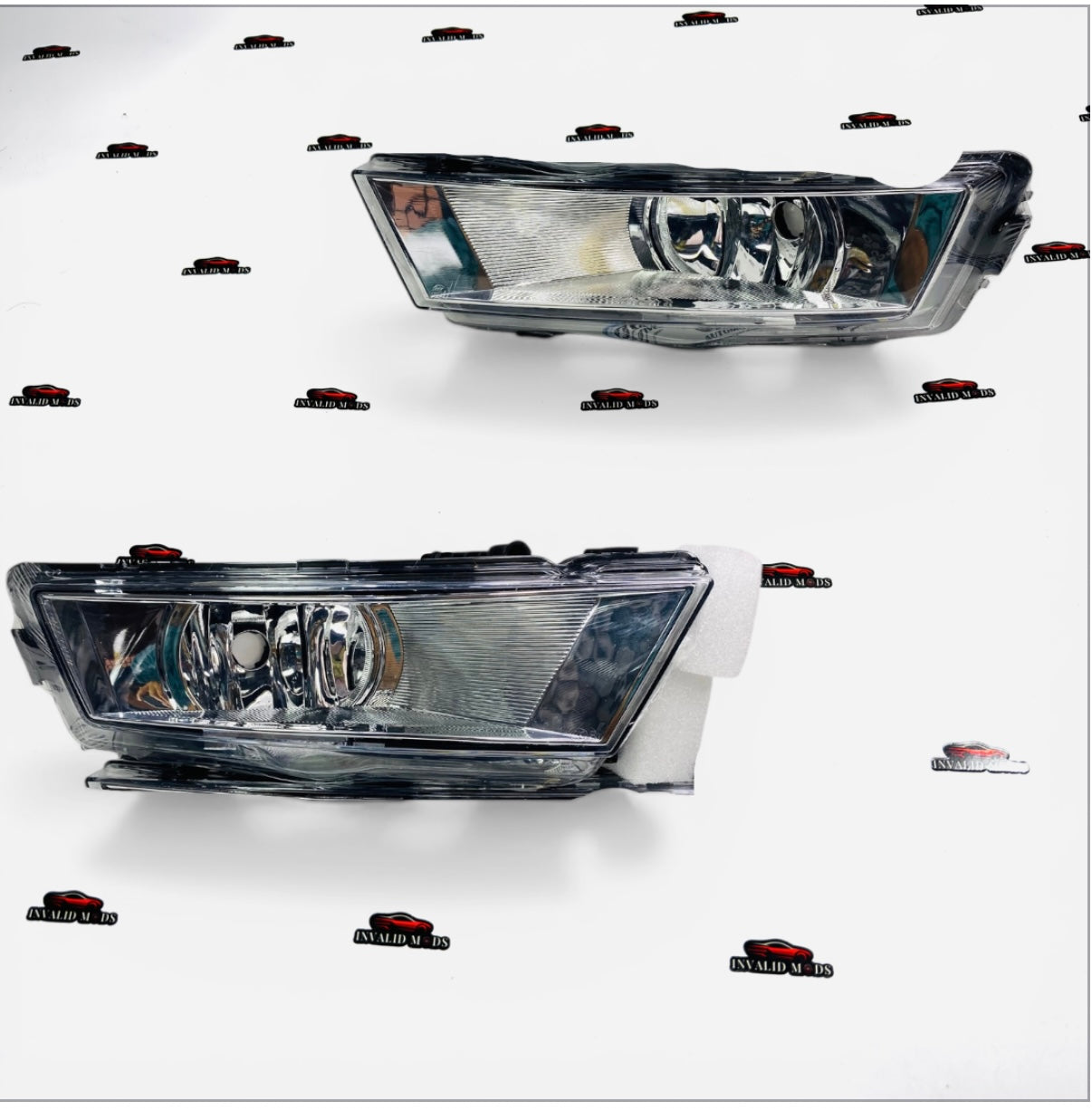 Skoda Rapid T-2/T-3 Chrome Fog Lamp Set – Left & Right Side Replacement Lights