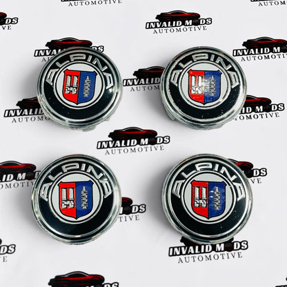 BMW Alpina-Style Wheel Center Caps Outer Diameter (69-mm) | Set of 4