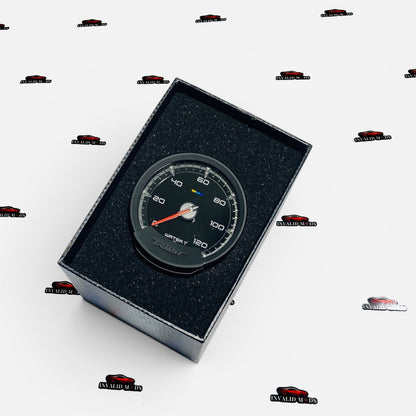 Universal GReddy Sirius Analog Boost Gauge – precise turbo pressure monitoring for cars with a sleek, motorsport-inspired design.