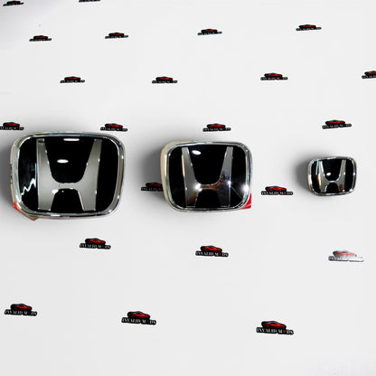 Honda JDM Type-R Red Emblem (Set of 3) | Honda H Replacement Logos