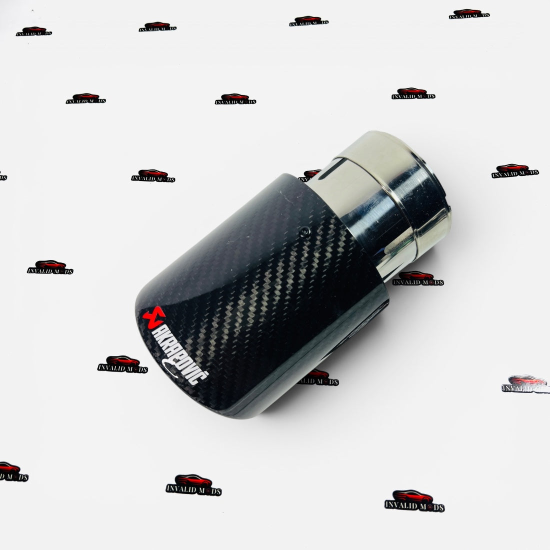 Akrapovic Exhaust Tip | Gloss Carbon Round Single Tip