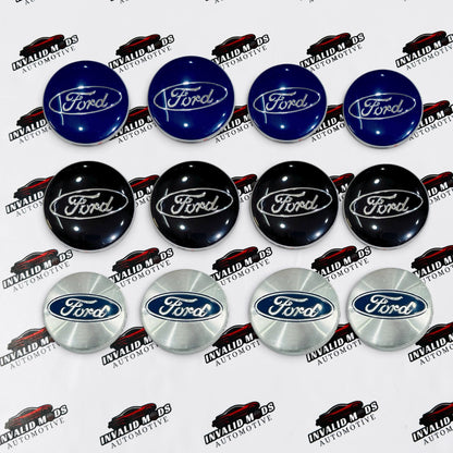 Ford Wheel Center Caps Set of 4 | Outer Diameter (54 mm)