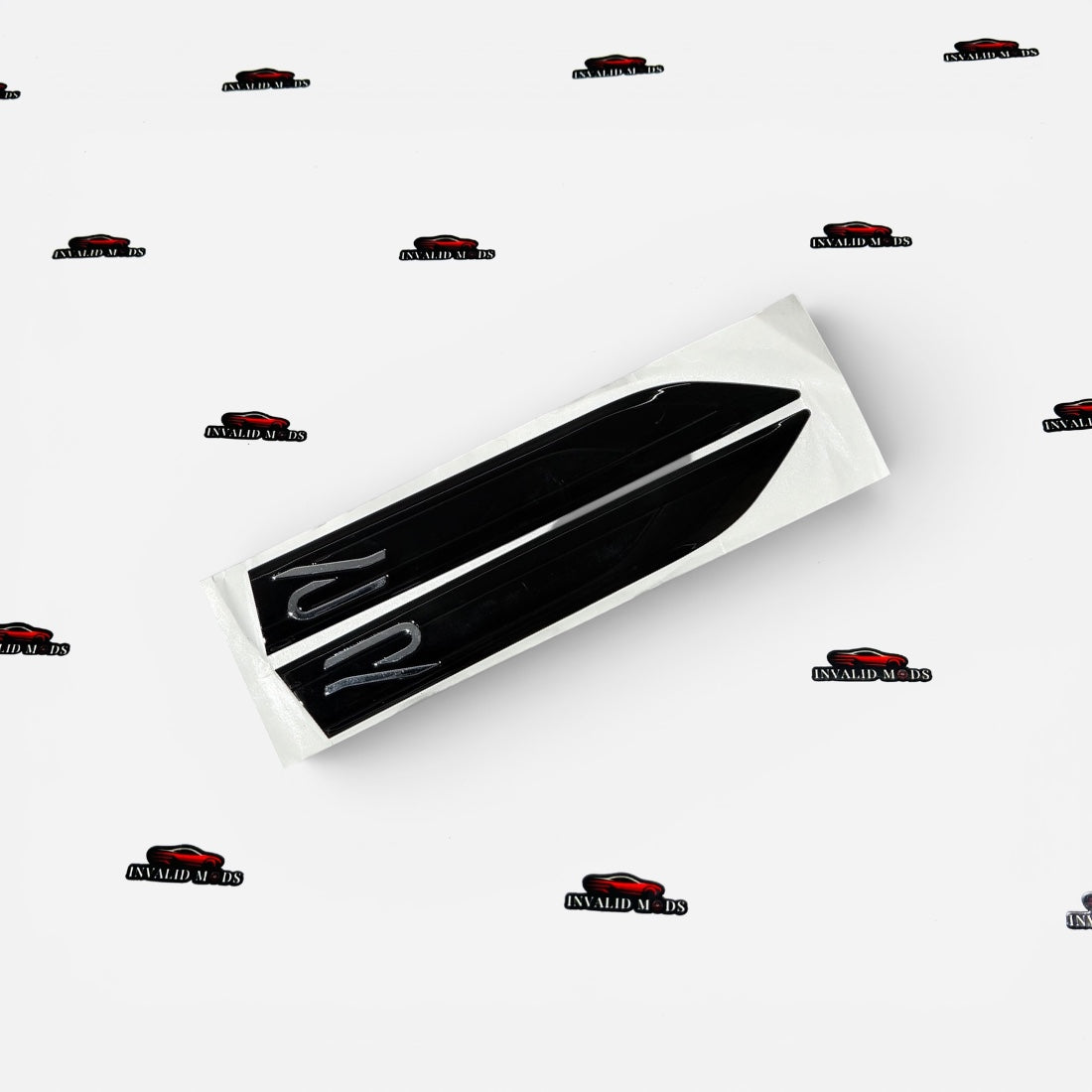 VW R Logo Fender Emblems Long Design | OEM-Style Side Badges for Volkswagen
